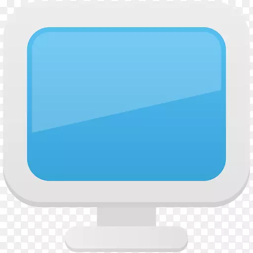 蓝色电脑显示器角字体显示器