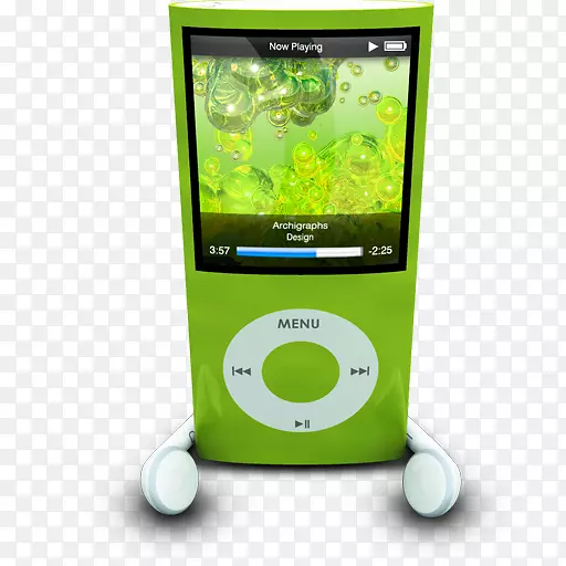 ipod多媒体播放器-ipodphonesGreen