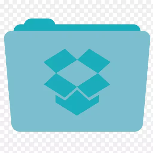 绿松石品牌水文件夹Dropbox