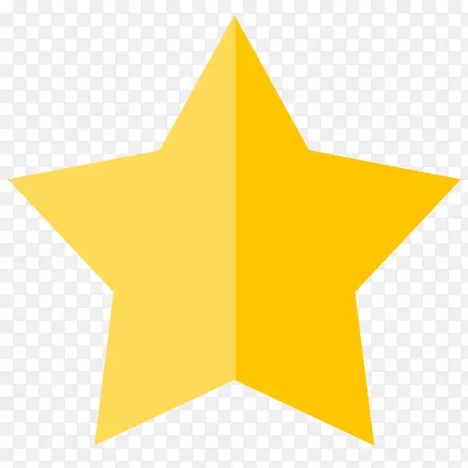 三角形对称符号黄色图案星