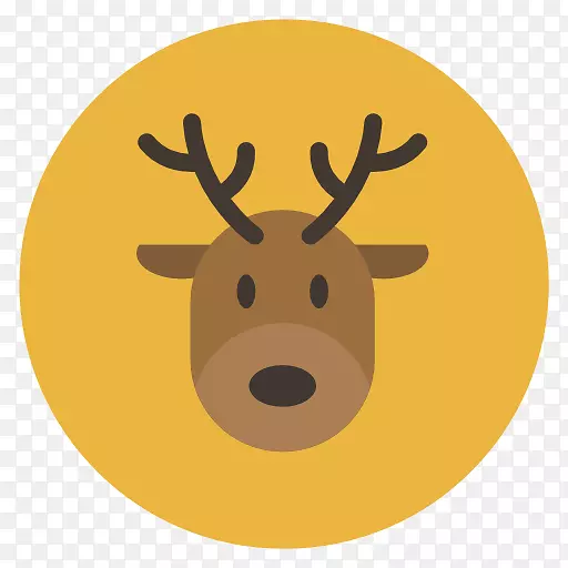脊椎动物鹿黄鼻子-驯鹿