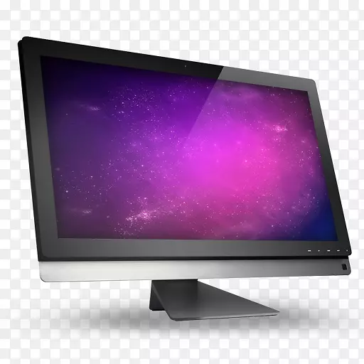 电脑壁纸电脑显示器输出装置台式电脑-01电脑紫罗兰空间