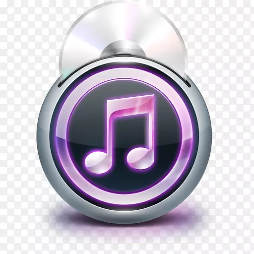 紫色符号圆-iTunes