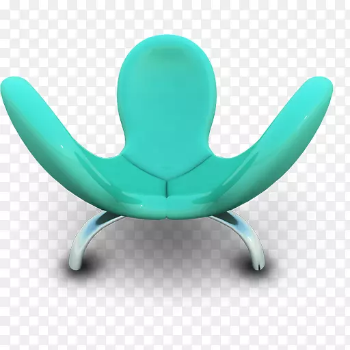 绿松石椅家具.青色座椅