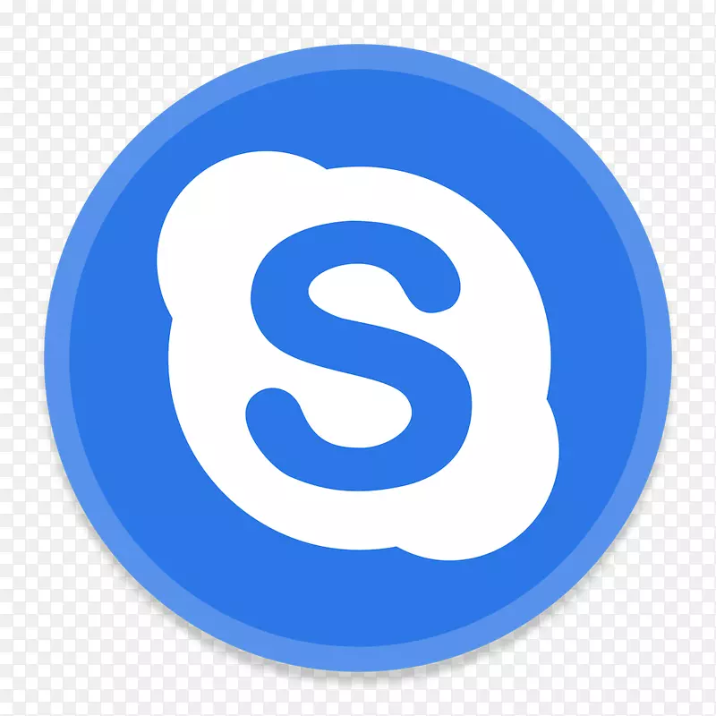 蓝色区域文字符号-skype