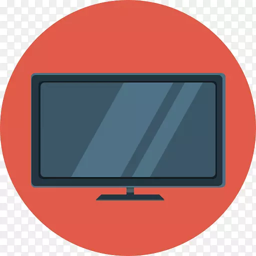 电脑显示器电脑图标角媒体平板电视