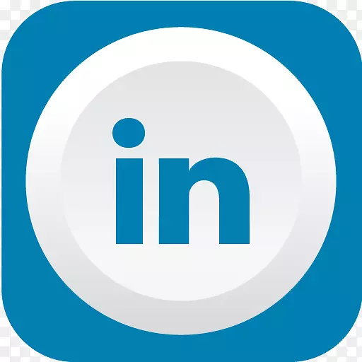 蓝色区域文本品牌-LinkedIn