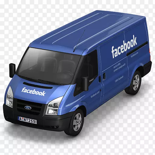 小型货车模型车-facebook车前