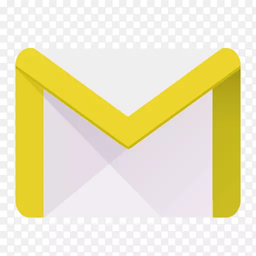 三角形文本黄色-电子邮件