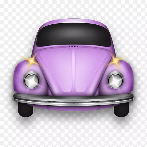 汽车外型紧凑型轿车紫甲虫玫瑰