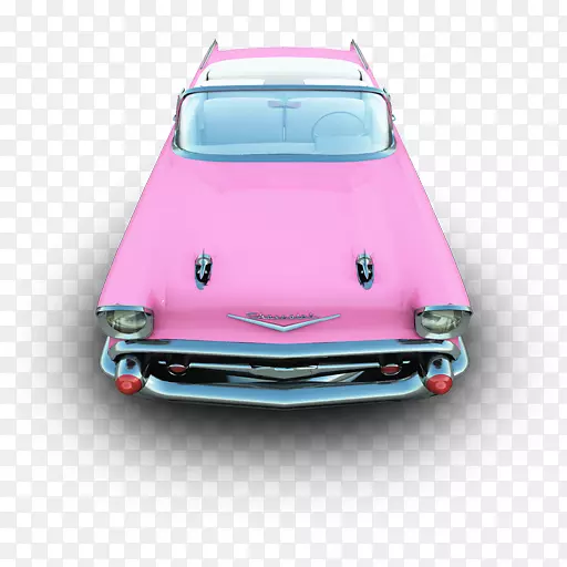 粉色古典车，汽车外部紧凑型轿车-Camaro