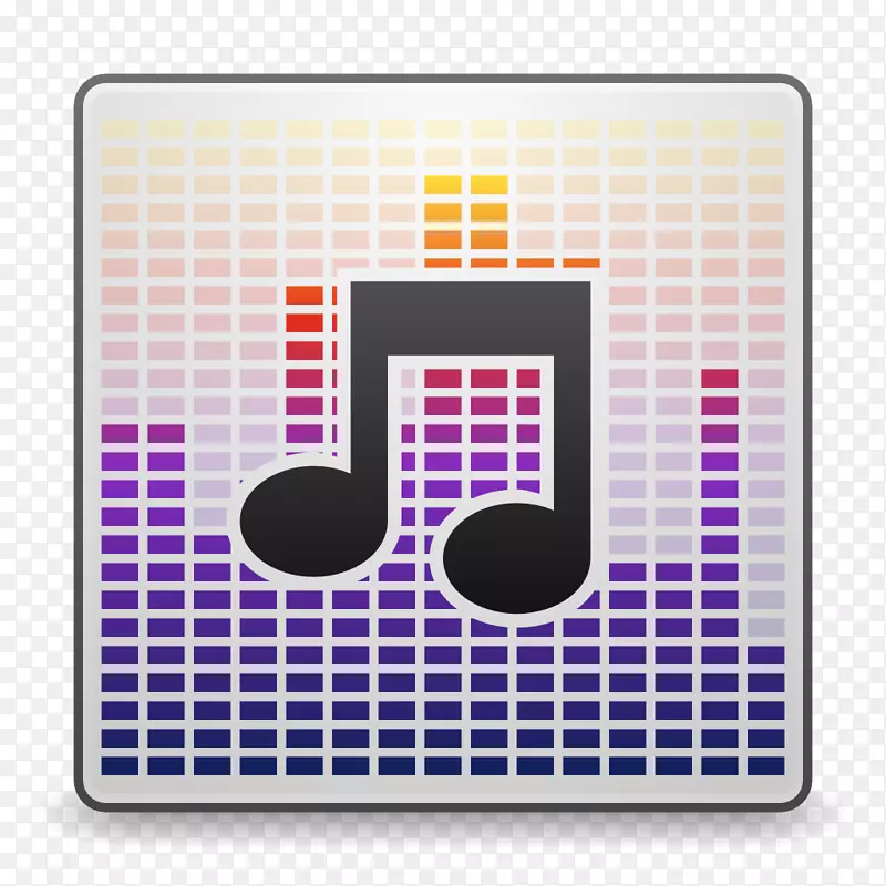 方形紫色电脑配件图案-MIME音频x通用