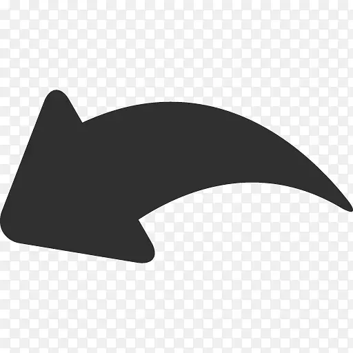 剪影角单色摄影符号海豚箭头撤销