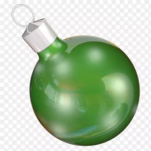 圣诞装饰品绿色液体球体03