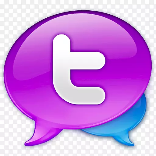 紫色标志-大型Twitter标志
