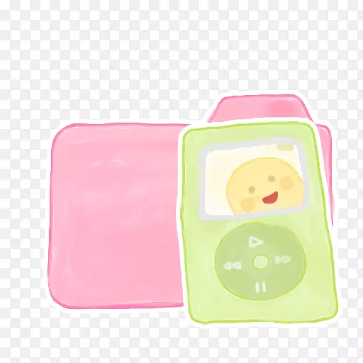 粉红材料婴儿用品.文件夹糖果ipod