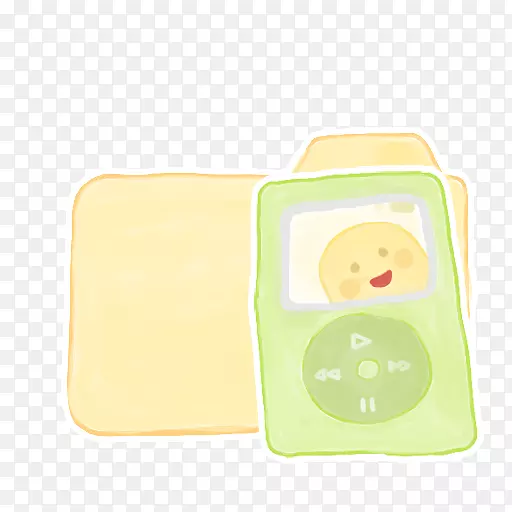 婴儿用品黄色文件夹香草ipod