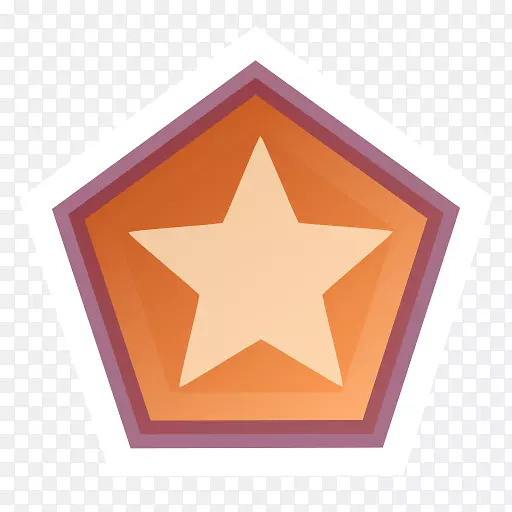 三角形橙色字体-动作绘制多边形星形