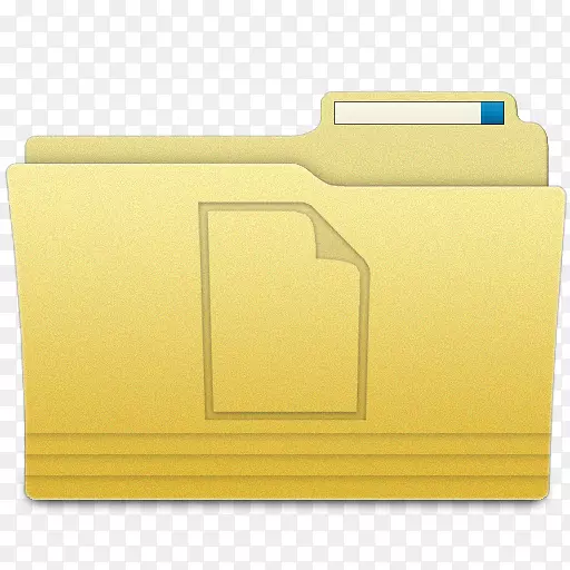 材料矩形黄色-文件夹文档文件夹