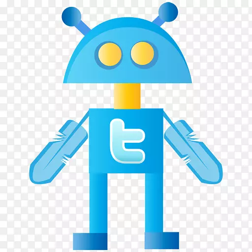 蓝色人类行为区黄色-Twitter机器人