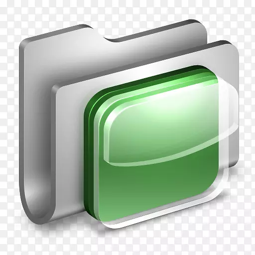 矩形绿色-IOS图标金属文件夹