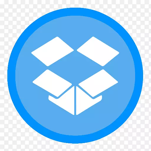 蓝色组织区域符号-APP Dropbox