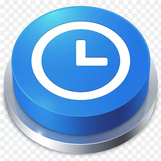 电脑图标商标蓝色透视按钮时间