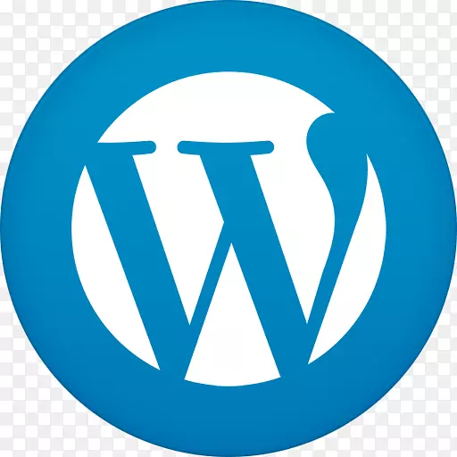 蓝色区域文本符号-WordPress