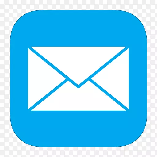 蓝色三角区域文字-邮件
