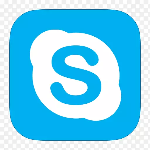 蓝色区域文字符号-metari应用skype