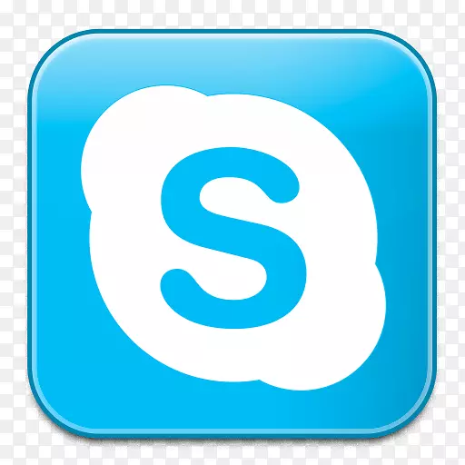 蓝色区域文字符号-skype 1