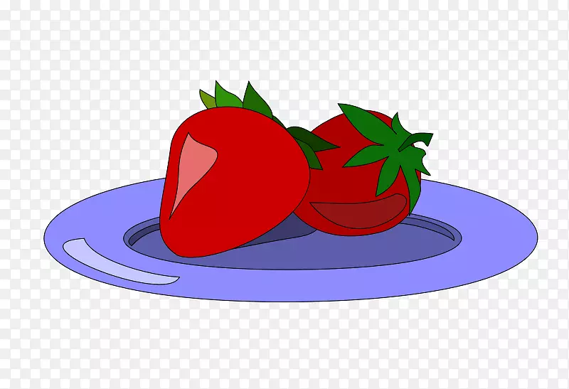 水果沙拉草莓夹艺术-草莓剪贴画