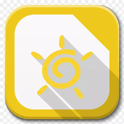文字符号圆圈黄色-应用程序LibreOffice绘制