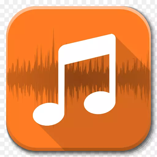 文字符号橙色-应用程序播放器音频
