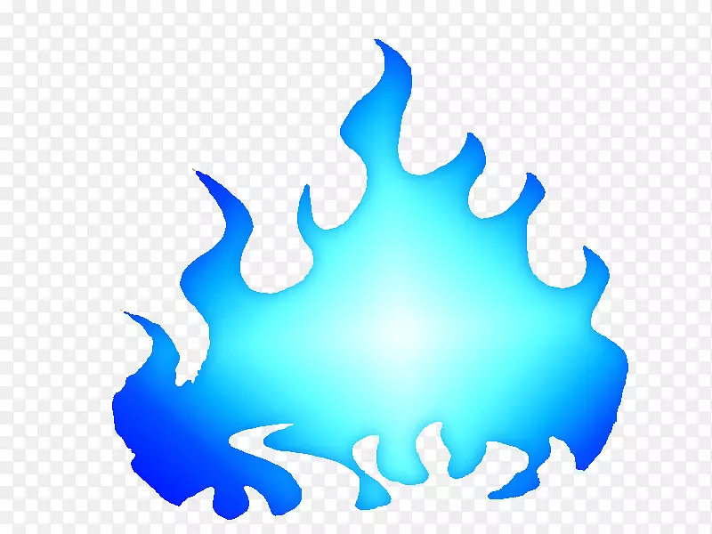 火焰桌面壁纸夹艺术-蓝色火焰PNG剪贴画