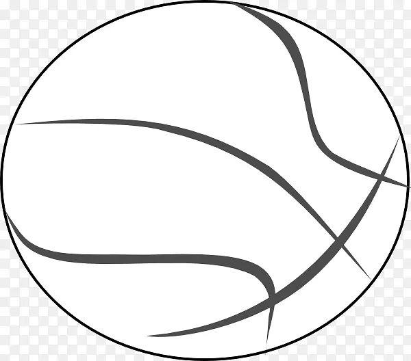篮球篮板剪贴画轮廓-黑白篮球剪贴画