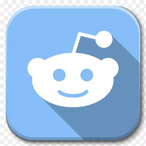蓝色区域笑脸天空-应用程序Reddit