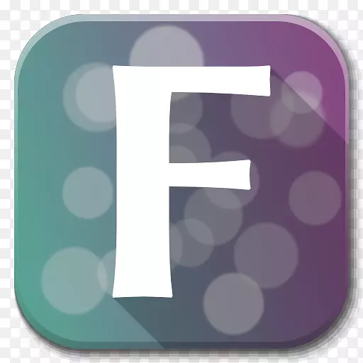 方形角紫色图案-应用程序标志