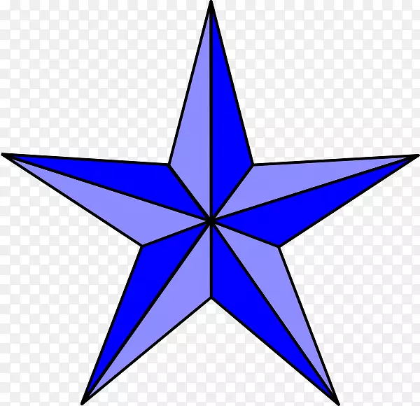 航海明星剪贴画-航海星体轮廓
