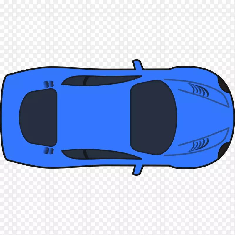 法拉利五十铃汽车剪贴画-蓝色汽车剪贴画