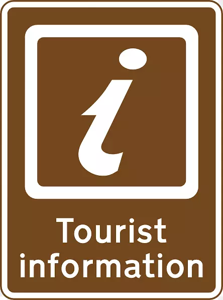 英国游客中心信息标志旅游景点信息符号