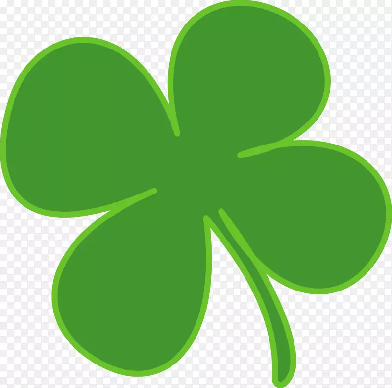 桑洛克圣帕特里克节剪贴画-爱尔兰三叶草