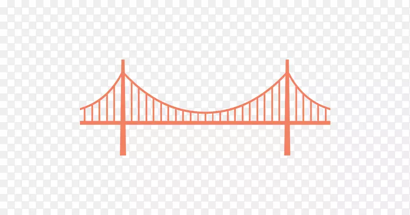 金门桥剪贴画-简单的桥梁剪贴画