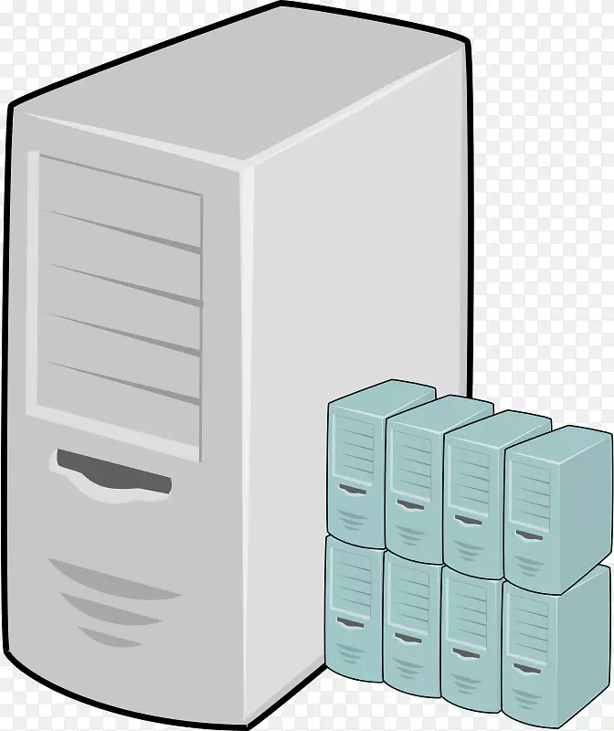 计算机服务器虚拟机主机剪贴画数据库服务器剪贴器