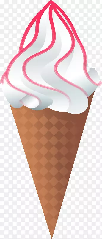 冰淇淋锥巧克力冰淇淋那不勒斯冰淇淋