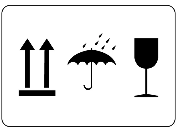 货物运输符号包装和标签易碎符号