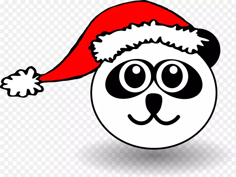 圣诞老人狗卡通剪辑艺术卡通圣诞老人帽