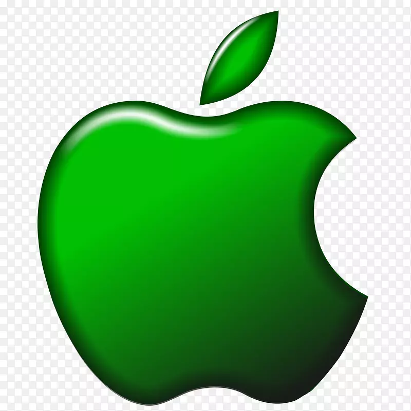 苹果标志公司剪贴画-绿苹果图片