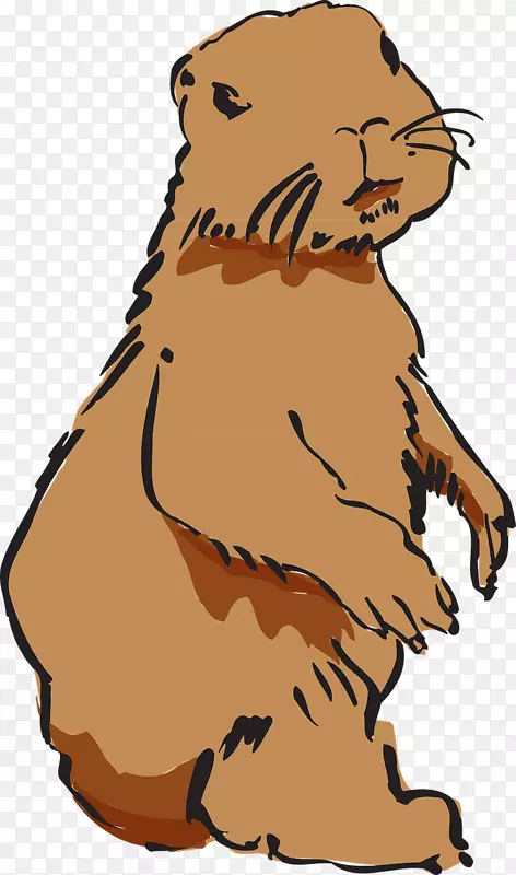 北美海狸棕色鼠夹艺术-海狸