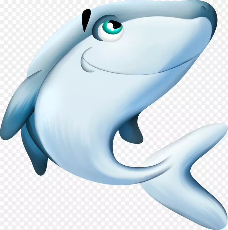 鲨鱼剪贴画-海豚